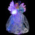 Lighted Fiber Optic Angel Christmas Tree Topper - 12" - Blue and White